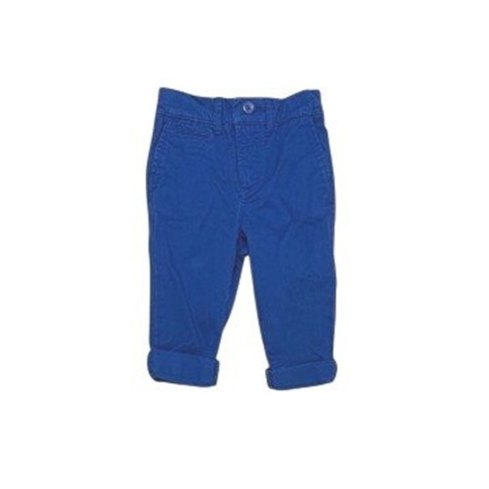 Baby Gap Stretch Chino Pant 18-24 Months Brilliant Blue Adjustable Waist Toddler